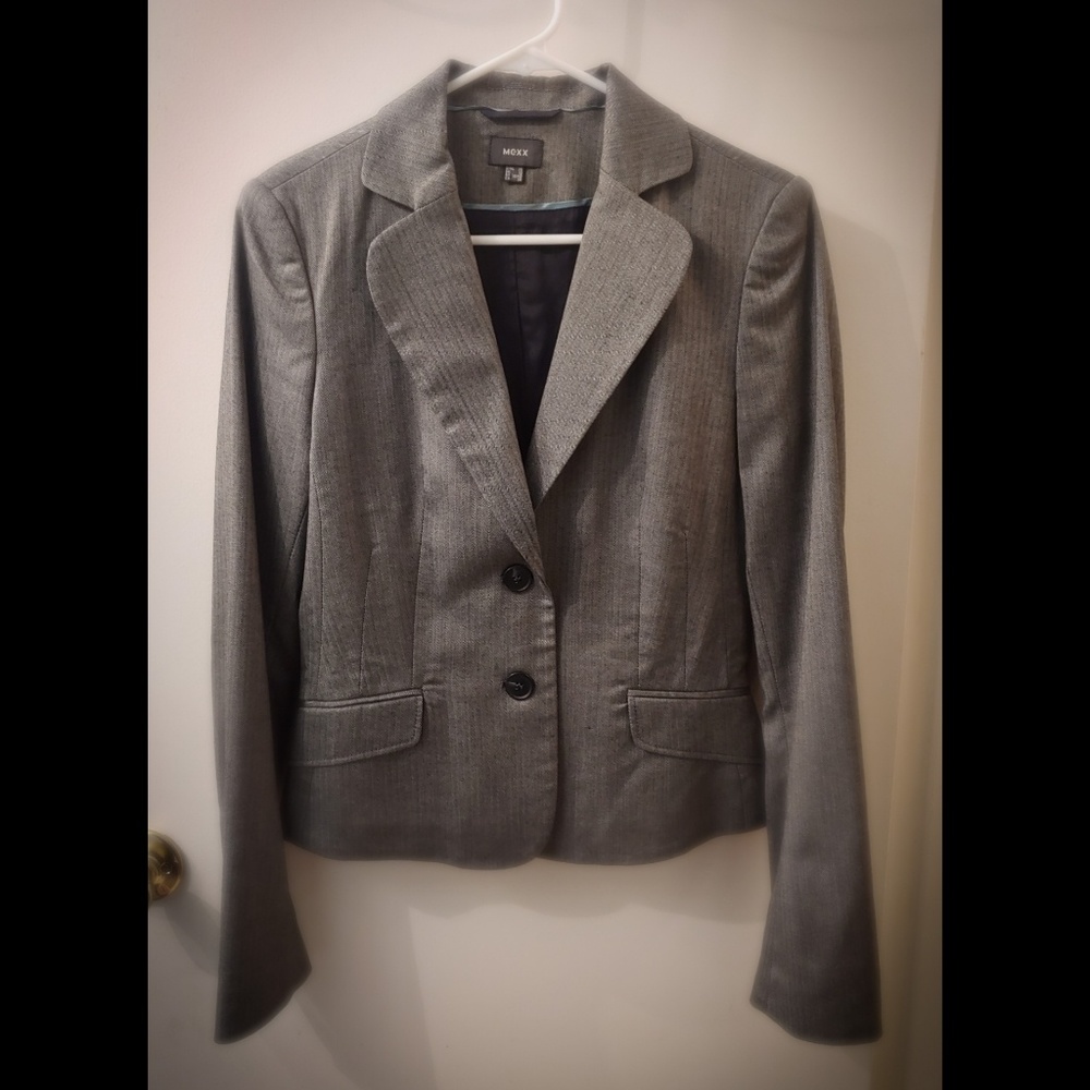 Blazer - gray herringbone
